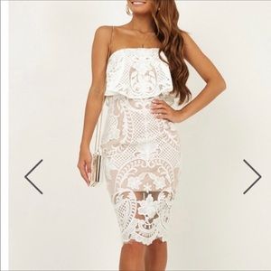 White lace dress